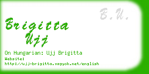 brigitta ujj business card